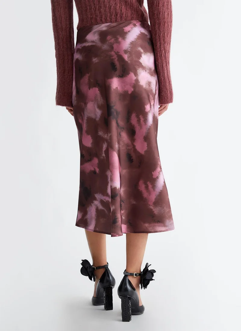 Liu Jo Printed twill skirt