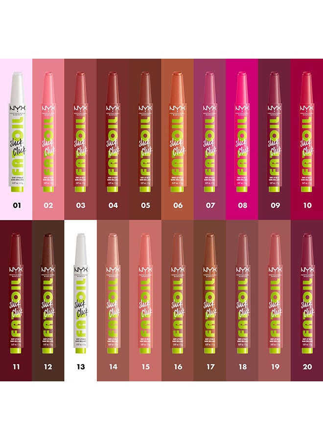 NYX PROFESSIONAL MAKEUP بلسم الشفاه اللامع من فات أويل سليك كليك - كلاوت - Image 2