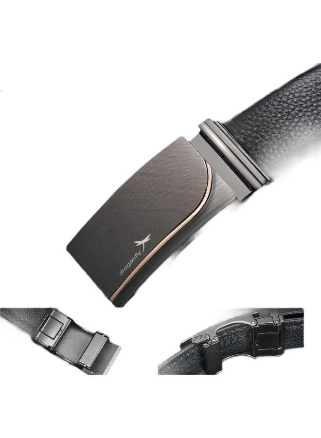 Red Dragonfly Top-Grain Leather Men'S Belt, Waist Belt, Birthday Gift For Boyfriend, Husband, Father, Gift Box Packaging - Image 3