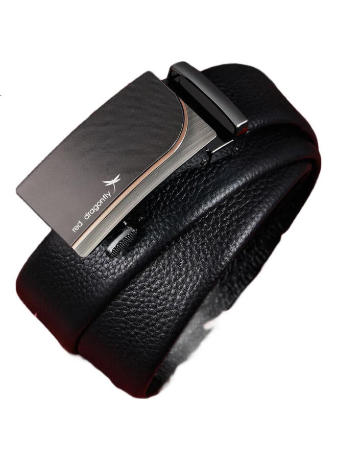 Red Dragonfly Top-Grain Leather Men'S Belt, Waist Belt, Birthday Gift For Boyfriend, Husband, Father, Gift Box Packaging - Image 2