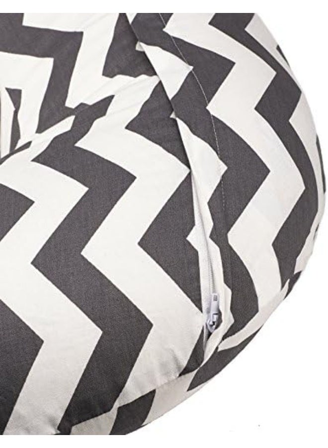 Moro Moro Premium Nursing Pillow Cover | Slipcover For Breastfeeding Pillows | Fits Boppy Pillows | Chevron Patterned - Image 1