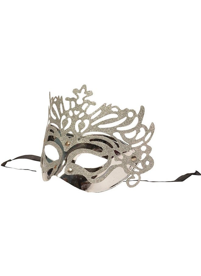 Funcart Funcart Masquerade Mask for Men & Women Ultralight Metal Mask Shiny Metal Glitter Venetian Pretty Party Evening Prom Ball Mask-Pack of 3  - Image 4
