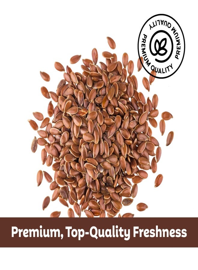 Roots Circle Premium Brown Whole Raw Flax Seeds - Rich in Fiber, Omega-3 Fatty Acids | Great for Baking, Salads, Smoothies & Protein Balls | Premium Flaxseeds | Kosher Bulk 1 Pack of 21oz - Image 2