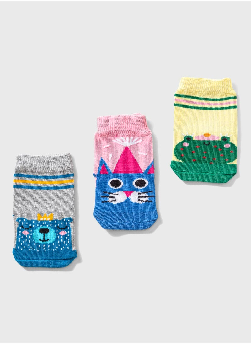 COTTONIL Pack of 6 Cotton Baby Socks for Girls  - Image 3