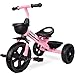 KRIDDO Kids Tricycles Age 24 Month to 4 Years Toddler Kids Trike for 25 to 5 Year Old Gift Toddler Tricycles for 24 Year Olds Trikes for Toddlers Sporty Styling Pink - Image 3