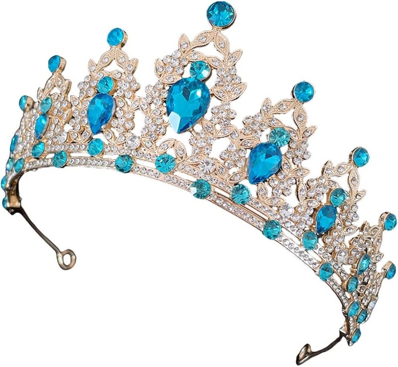 cheekyglo Crown Princess Tiara Rhinestone Women Headband Crystal Bride Wedding Crown Elegant Pageant Crown for Bridal Wedding - Image 1