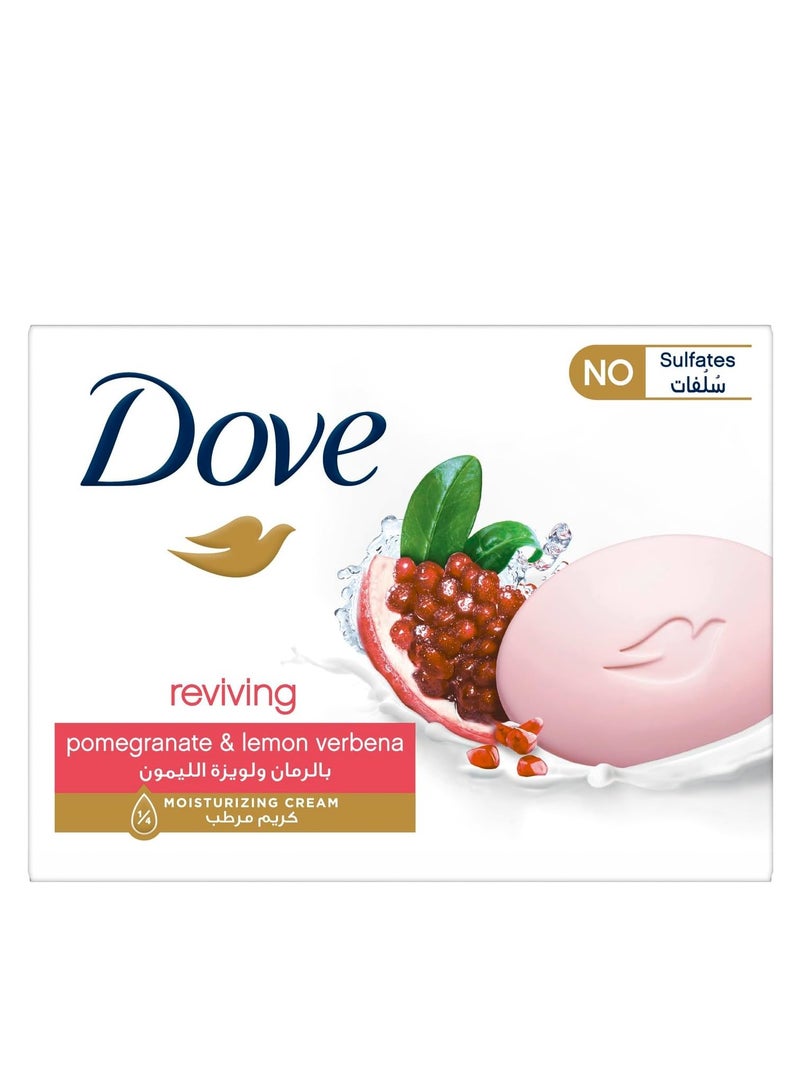 دوف قالب صابون منعش بالرمان، يغذي البشرة ¼ كريم مرطب 4*90 جرام - Image 2