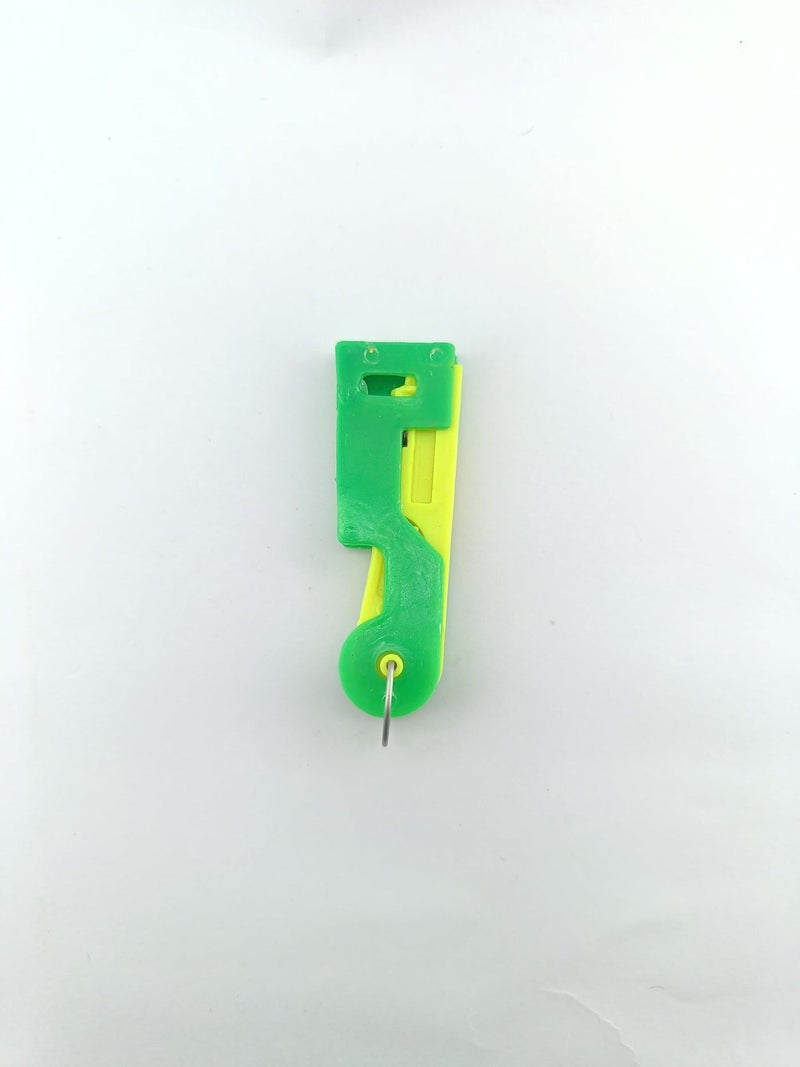 advancedestore (Pack of 2) Crafts Plastic Press and Needle Threader Device-Automatic Needle Threading Device(Multi Colour) - Image 2