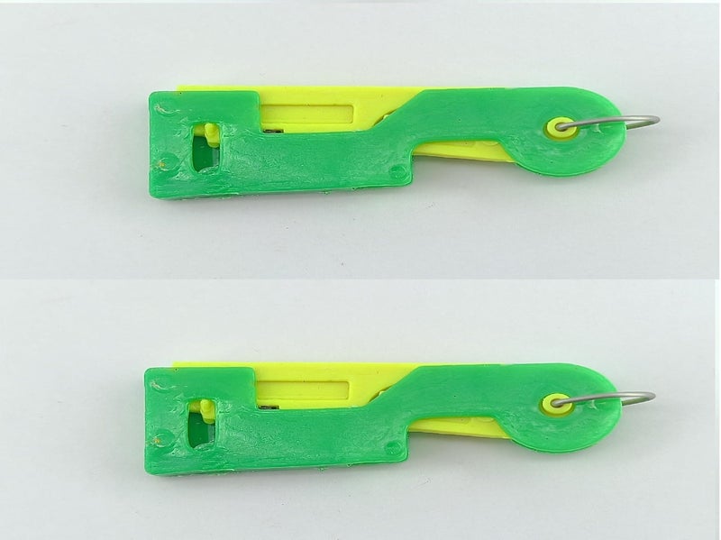 advancedestore (Pack of 2) Crafts Plastic Press and Needle Threader Device-Automatic Needle Threading Device(Multi Colour) - Image 1