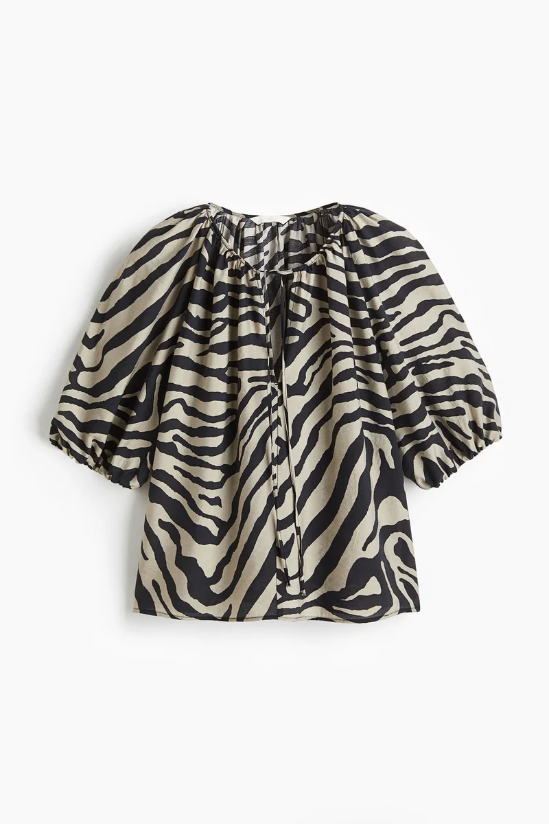 اتش اند ام Balloon-sleeved blouse