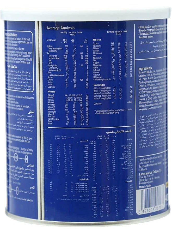 Blevit Ordesa Blemil Plus 2 AC Anti-Constipation Powder, 400 gm - Image 2