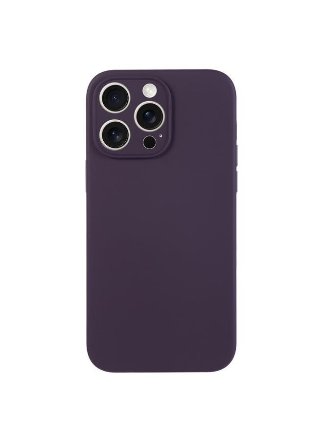S-TOP Case For iPhone 16 Pro Max Pure Color Liquid Silicone Fine Pore Phone Case - Image 1