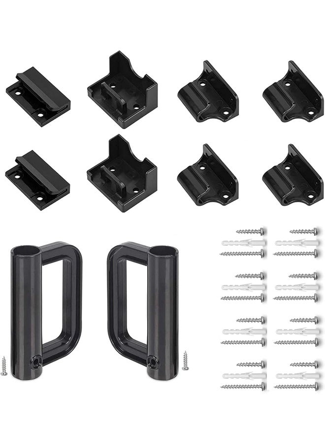 Retractable Baby Gate Replacement Hardware Retractable Dog Gate Full Set Wall Mounting Accessories Brackets Latches Anchors Screws Extra Wide Baby Gate Replacement Parts Retractable Pet Gate Hardware