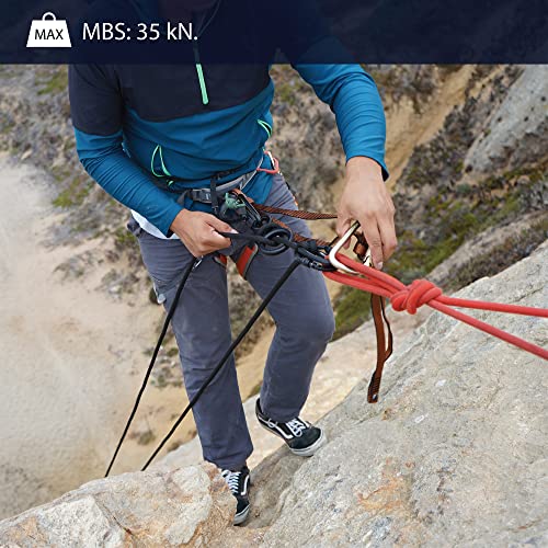 Fusion Climb Aluminum Figure 8 Descender Climbing Gear Downhill Equipment 35KN/3500kg 7075 Aluminum Alloy Rigging Plate for Climbing Belaying and Rappeling Device Black - Image 5