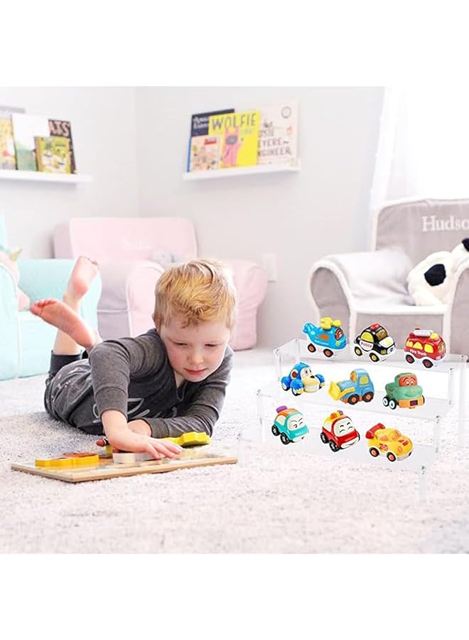 erorex 60 X 8Cm Long 3 Layer Acrylic Risers For Display Shelf Storage For Desserts Toy Figure Cosmetics Glassware Cupcake Stand And Perfume Organizer And Makeup Organizer For Vanity 60 X 8 Cm - Image 3