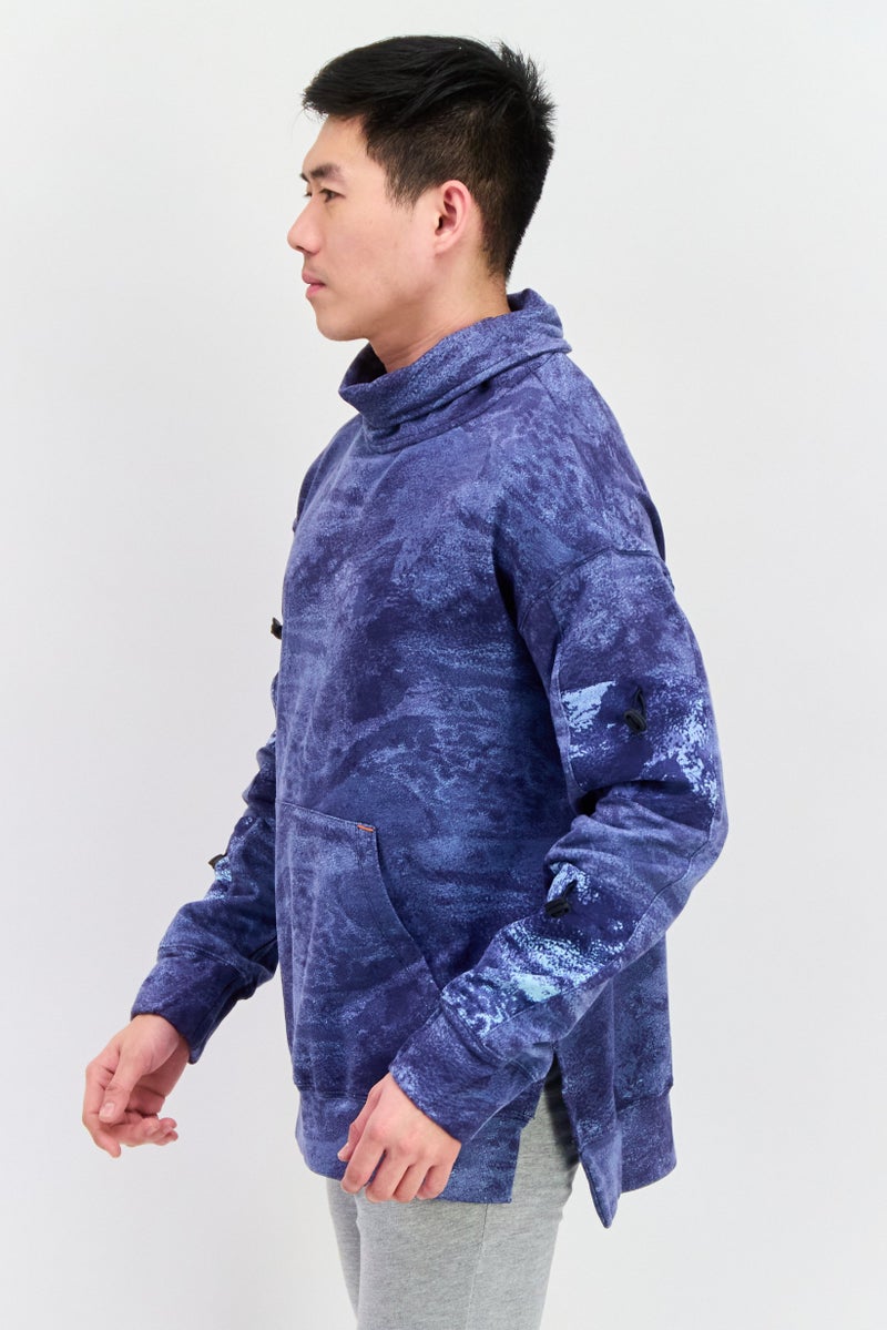 TRIBE OF 6 Men Sportswear Fit Outdoor Sweatshirts, Blue - Image 3