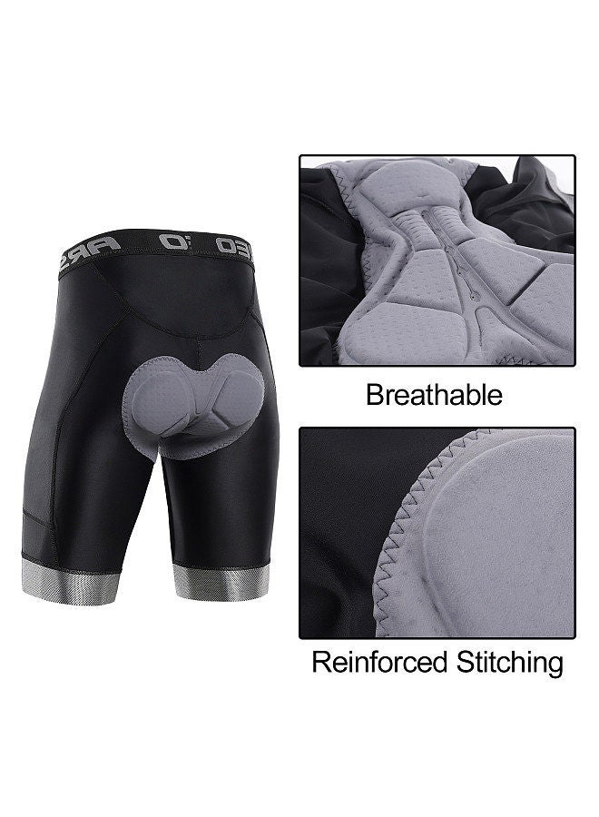 Generic Men Cycling Shorts Padded Bike Shorts with 3 Pockets Breathable Bicycle Riding Biking Shorts Tights S - Image 5