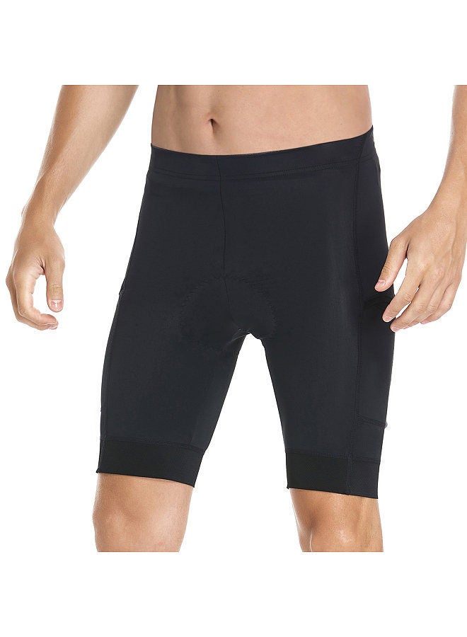 Generic Men Cycling Shorts Padded Bike Shorts with 3 Pockets Breathable Bicycle Riding Biking Shorts Tights S - Image 1
