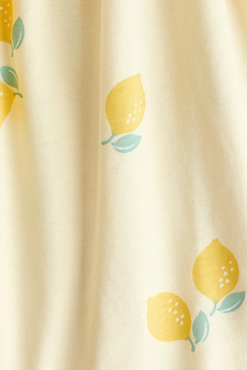 اتش اند ام فستان منقوش من القطن