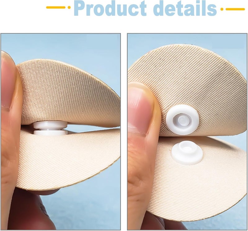 Elvana Pack of 10 Duvet Snaps | Anti-Slip Quilt Clips | Comforter Fasteners for Duvet Cover | Bedding Grippers to Hold Blanket & Quilt Securely - Image 3