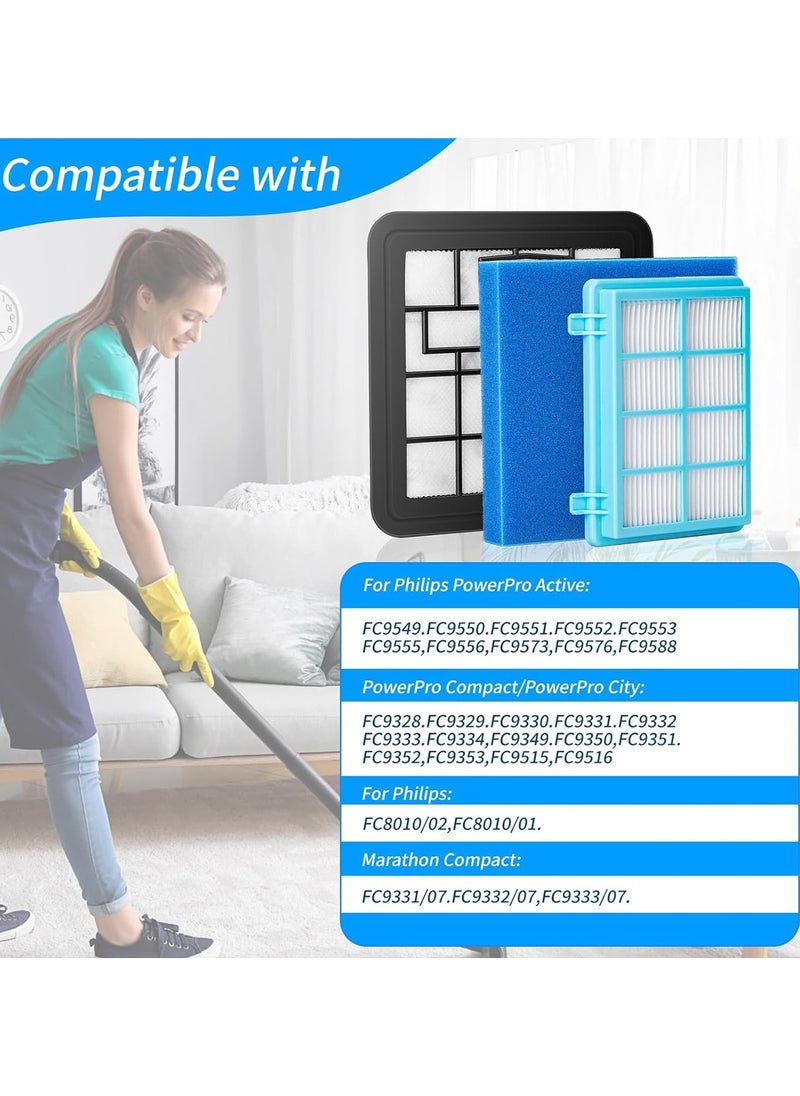 3 Component Washable Filter Set For Vacuum Cleaner Filter Replacement Parts