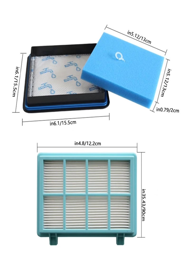 3 Component Washable Filter Set For Vacuum Cleaner Filter Replacement Parts