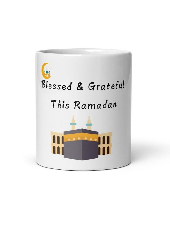 RYN Blessed & Grateful Ramadan Mug, Minimalist Islamic Mug, Ramadan Gift for Him or Her, Muslim Home Decor, Ramadan Kareem Gift, Eid Mug - Image 1