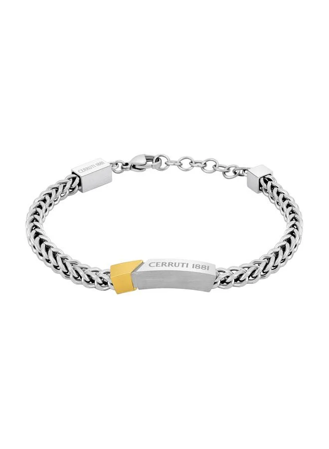 Yago Stainless Steel Curb Chain Bracelet for Men
