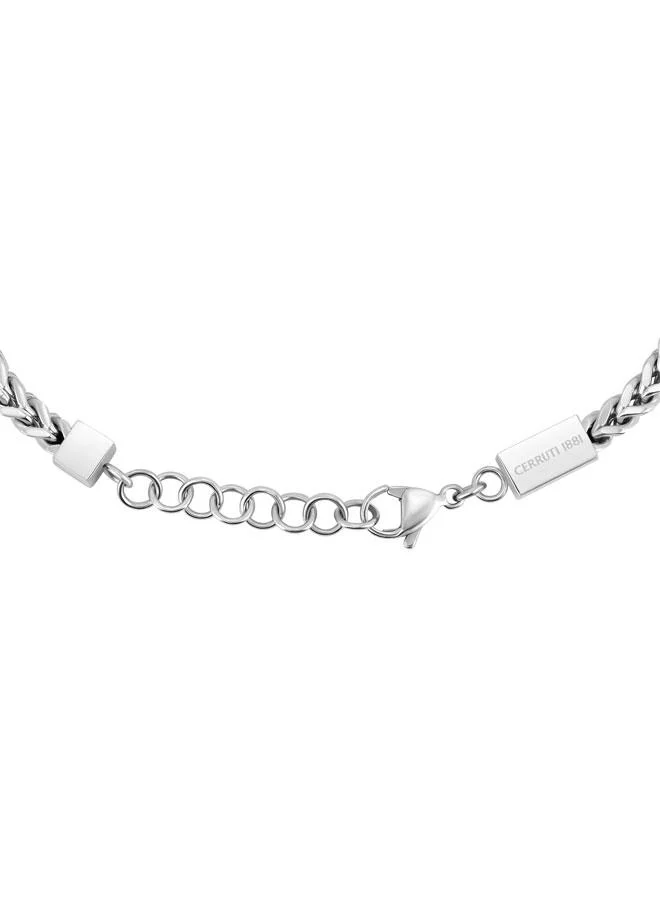 شيروتي 1881 Yago Stainless Steel Curb Chain Bracelet for Men