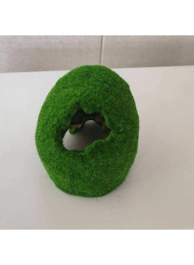 زينة حوض أسماك على شكل جمجمة مصنوعة من الراتنج مع طحالب صناعية، مناسبة للأسماك والروبيان، لتزيين الهالوين - Image 4