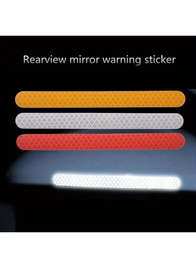 4 قطع ملصقات عاكسة لسلامة السيارات باللون الأزرق، فيلم الفينيل الجانبي للصدام المضاد للاصطدام - Image 5