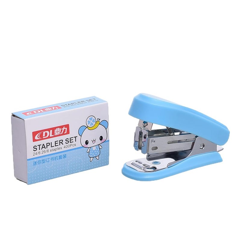 DL High Quality Material Stapler With Box Staples 24/6,26/6 For School, Student, Office - Assorted Colors - DL-0580
