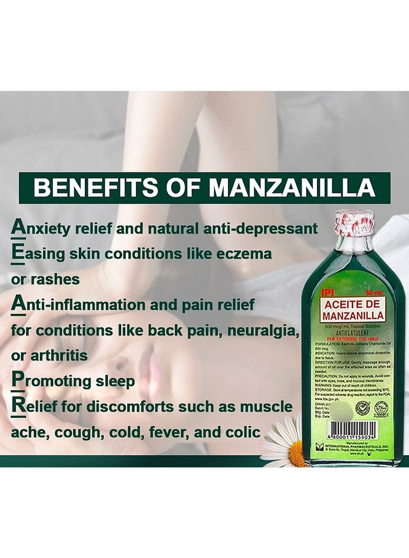 IPI Original Manzanilla Aceite Oil - 50 ml - Image 3