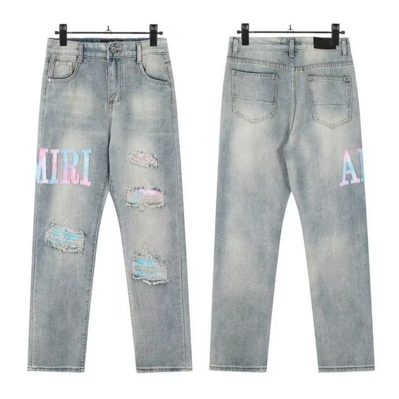 Unisex Casual Daily Denim Jeans - Image 2