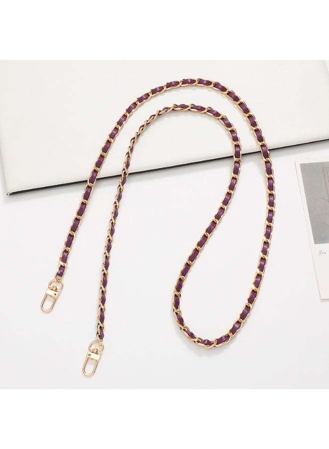 NIBEMINENT Phone Charm/ Chain Strap for Women Girls, Leather Cross Body Cell Phone Case Lanyard Wrist Strap，K2171/Dark Purple