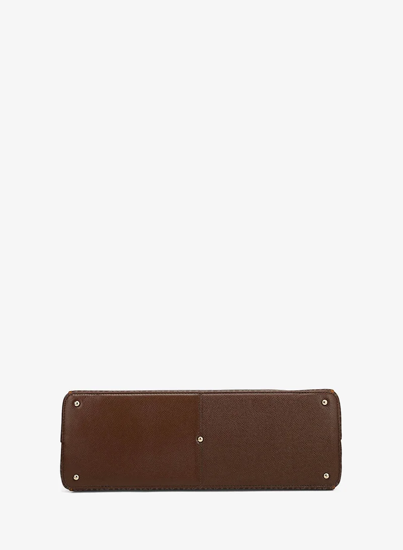 Da Milano  Da Milano Leather Book Tote Bag - Medium Monogram - Date for Women | Best Price UAE