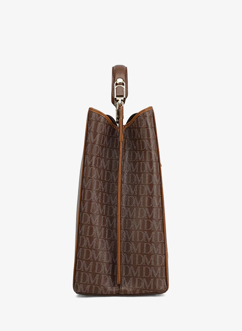 Da Milano  Da Milano Leather Book Tote Bag - Medium Monogram - Date for Women | Best Price UAE