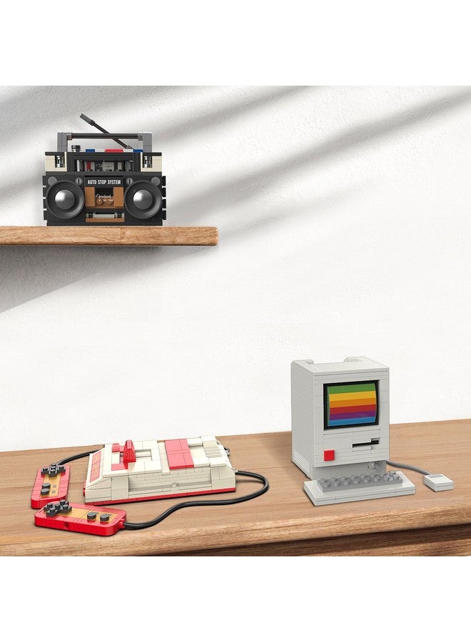 JMBricklayer Adult Vintage Building Sets 20132, Retro Game Console Computer Radio Collectible Model to Build, Nostalgic 80s Gifts for Retro Lovers and Gamers, Unique Vintage Decor Elements(552 Pieces) - Image 2