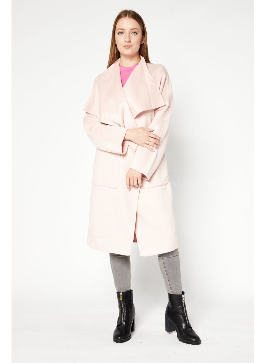 Women Open Front Long Sleeve Trench Coat Jacket, Pink - pzsku/Z5D6C39D43E1F179FE2D4Z/45/_/1727187818/984d2ee7-c41b-4779-9374-87ad1f7feb36