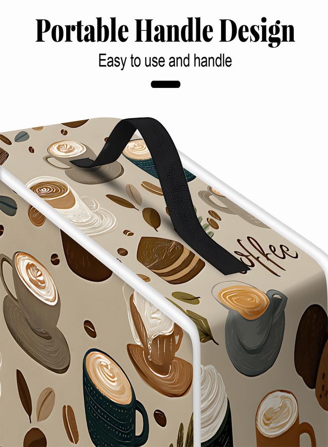 BVBOX Coffee Maker Cover, Durable Dustproof Lightweight Polyester Cotton Blend Universal Fit Appliance Protector for Kitchen Countertop (Coffee) - Image 5