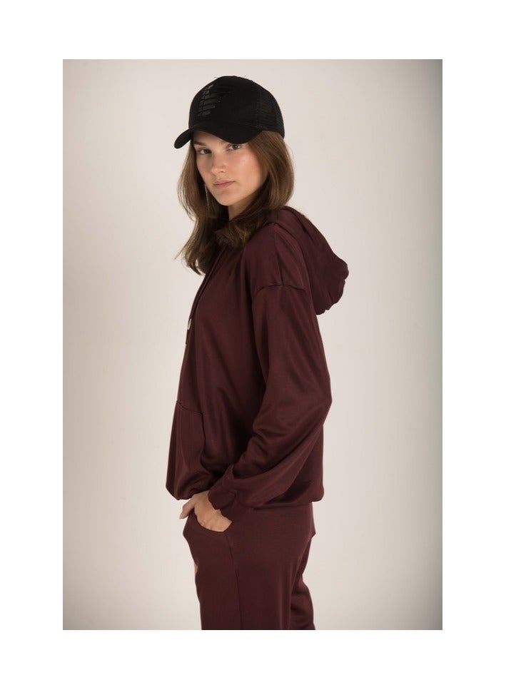 Marco Bergamo Drop Shoulder Plain Hoodie - Image 2
