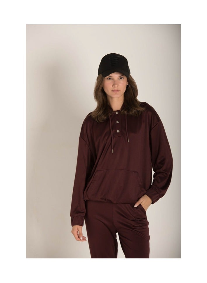 Marco Bergamo Drop Shoulder Plain Hoodie - Image 3