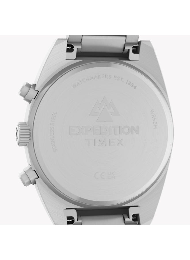 Timex Men's Stainless Steel Silver-Tone, Black Dial | TW2Y61200 - Image 4