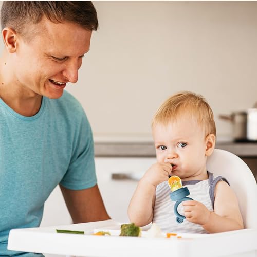 BIGSPINACH Baby Food Feeder Pacifier with Breast Milk Popsicle Teether-Silicone Forage Feeder for Babies-Breastmilk Storage Container and Freezer Tray-Teething Popsicle Molds for Soothing Relief - Image 2