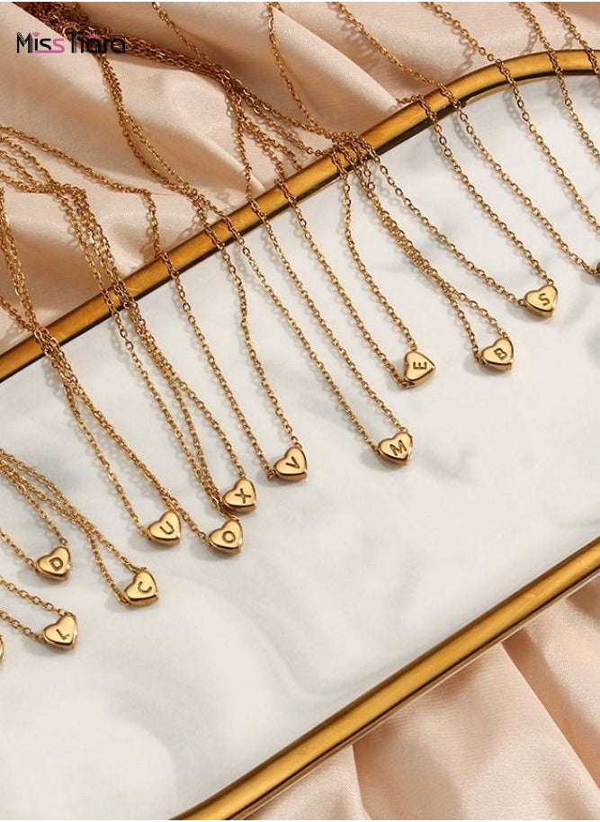 MissTiara - X Letter Heart Shape Design Chain Pendant Necklace for Girl and Women - Image 1