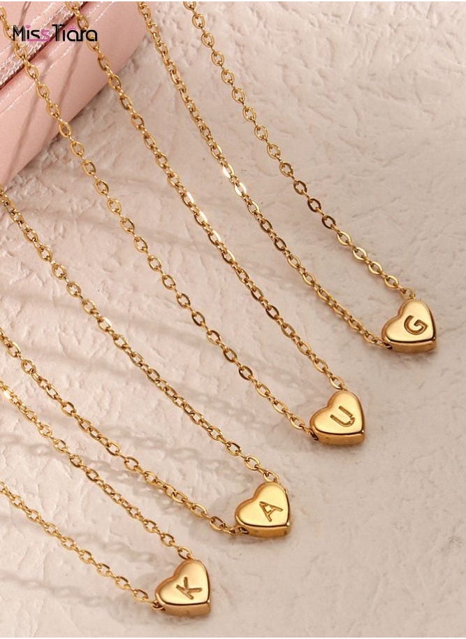 MissTiara - X Letter Heart Shape Design Chain Pendant Necklace for Girl and Women - Image 1