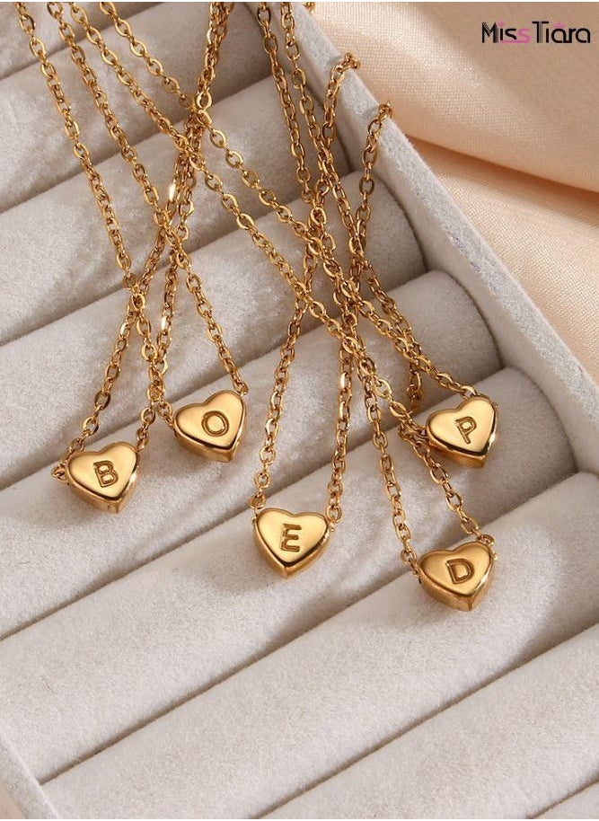 MissTiara - X Letter Heart Shape Design Chain Pendant Necklace for Girl and Women - Image 1