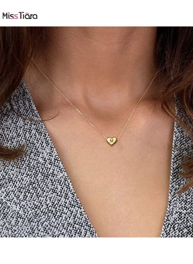 MissTiara - X Letter Heart Shape Design Chain Pendant Necklace for Girl and Women - Image 1