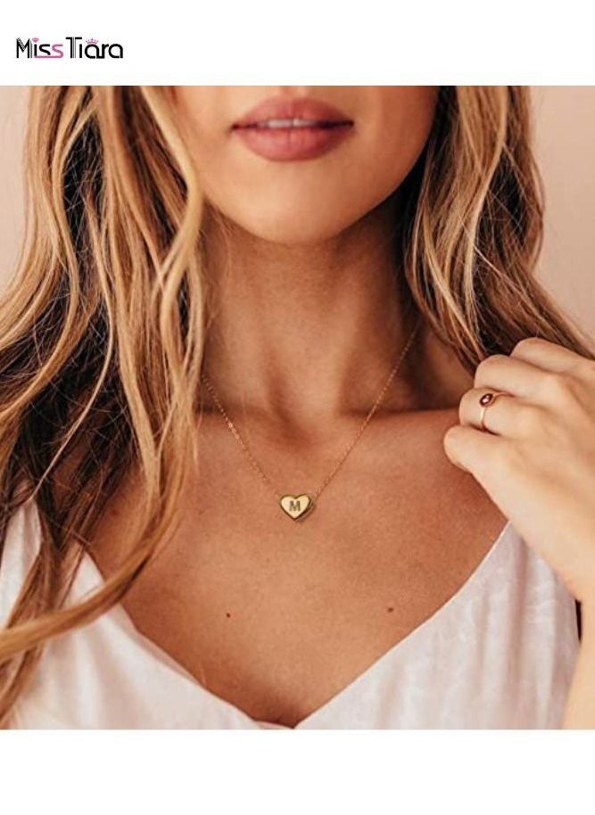 MissTiara - X Letter Heart Shape Design Chain Pendant Necklace for Girl and Women - Image 1