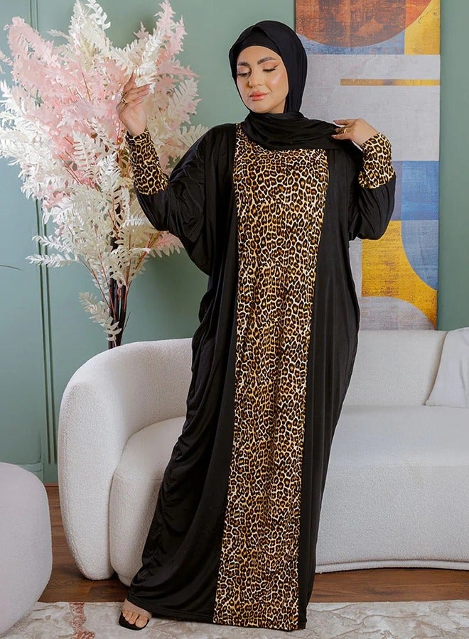 زمرد ثوب صلاة چيرسيه سعودي عملي مع غطاء الرأس من زمرد فاشون  - Image 3